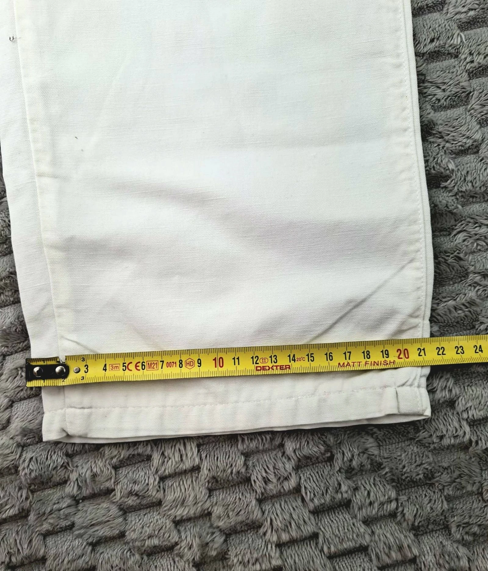LACOSTE Pantalon vintage en lin et coton blanc des années 80 90 style preppy rétro – photo 15
